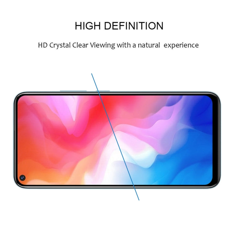 For Vivo Y50 25 PCS Full Glue Full Screen Tempered Glass Film