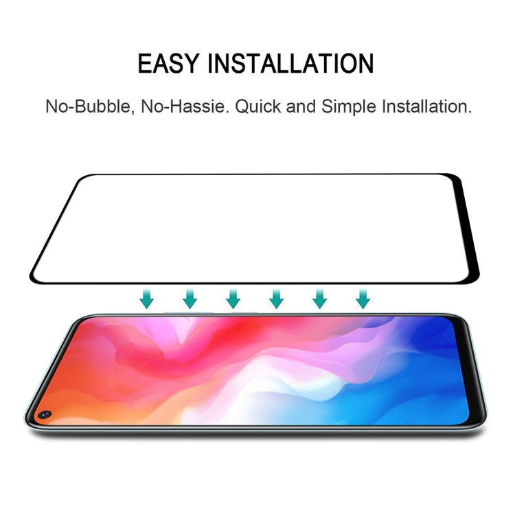 For Vivo Y50 25 PCS Full Glue Full Screen Tempered Glass Film