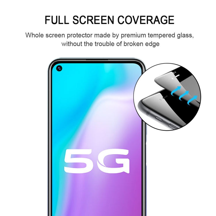 For Vivo Y70s 25 PCS Full Glue Full Screen Tempered Glass Film