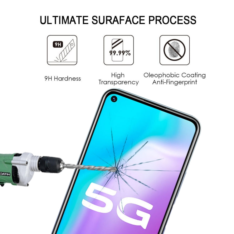 For Vivo Y70s 25 PCS Full Glue Full Screen Tempered Glass Film