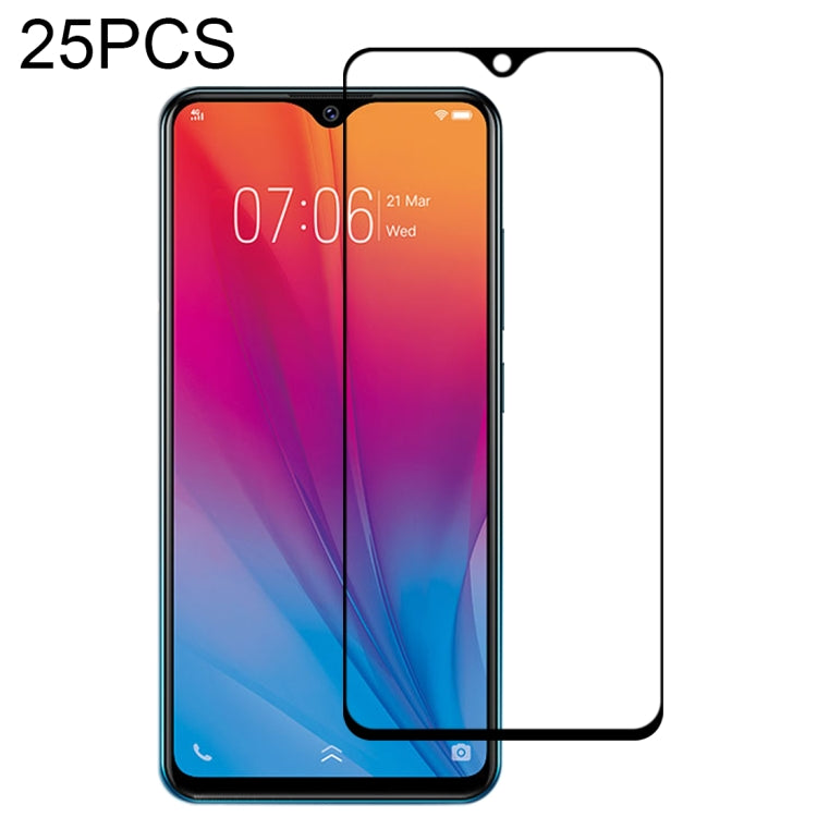 For Vivo Y91i (India) / Y91C 25 PCS Full Glue Full Screen Tempered Glass Film