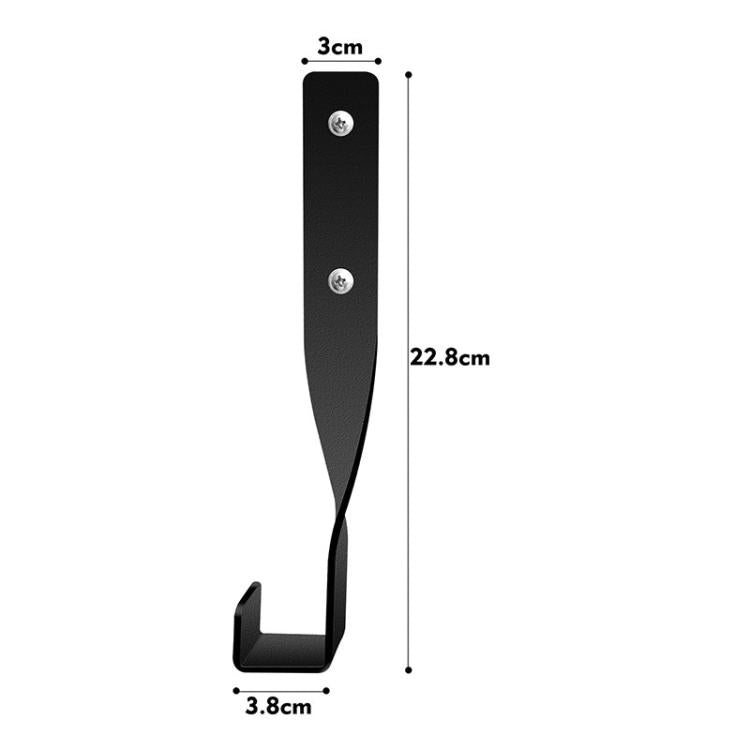 2pcs/Pack Heavy Duty Chainsaws Hook Wall Mounted Storage Rack Hanger Multi-Function Garage Tool - Black