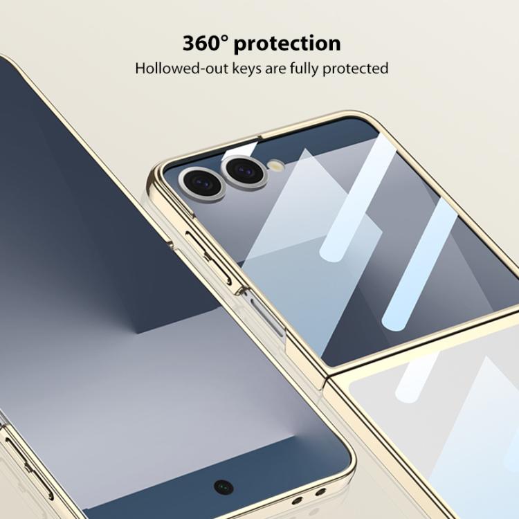 For Samsung Galaxy Z Flip7 5G GKK Integrated Phantom Electroplating Full Coverage Phone Case