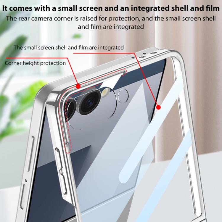 For Samsung Galaxy Z Flip7 5G GKK Integrated Phantom Electroplating Full Coverage Phone Case