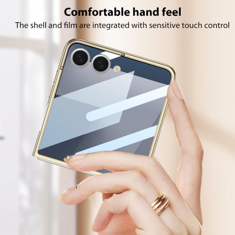 For Samsung Galaxy Z Flip7 5G GKK Integrated Phantom Electroplating Full Coverage Phone Case