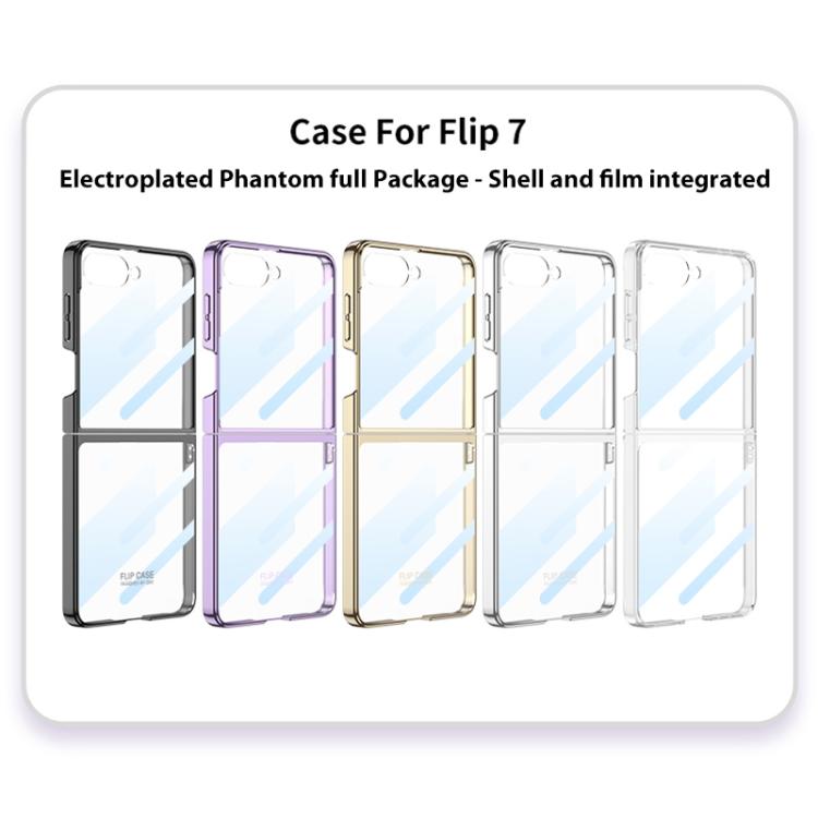 For Samsung Galaxy Z Flip7 5G GKK Integrated Phantom Electroplating Full Coverage Phone Case