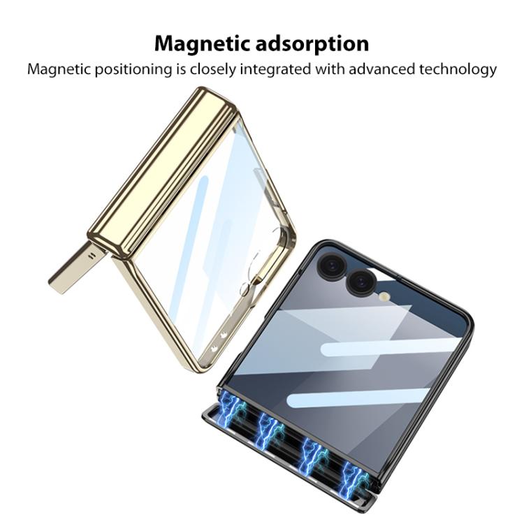 For Samsung Galaxy Z Flip7 5G GKK Integrated Magnetic Fold Hinge Shockproof Phone Case