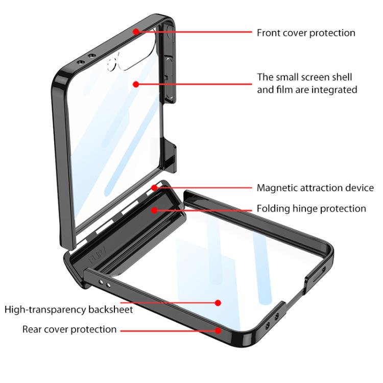 For Samsung Galaxy Z Flip7 5G GKK Integrated Magnetic Fold Hinge Shockproof Phone Case