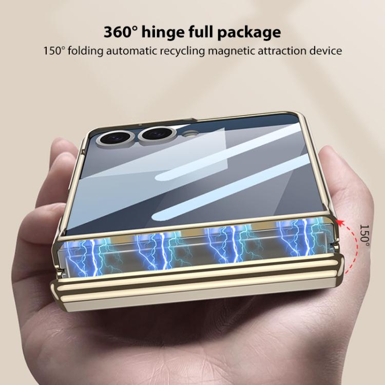 For Samsung Galaxy Z Flip7 5G GKK Integrated Magnetic Fold Hinge Shockproof Phone Case