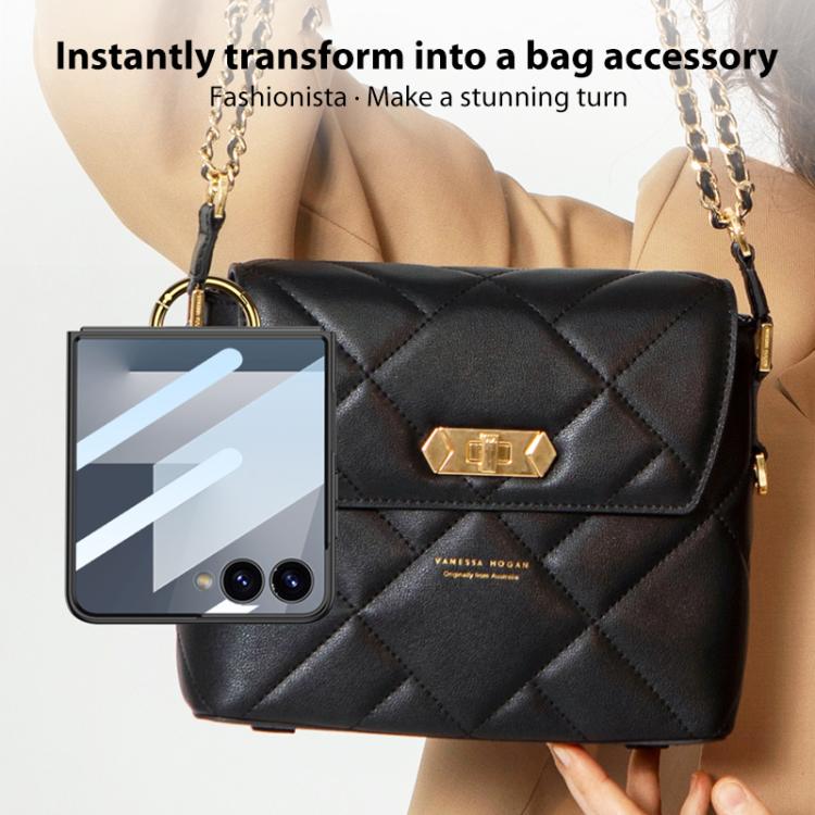 For Samsung Galaxy Z Flip7 5G GKK Integrated Ultra-thin Leather Card Slots Phone Case with Ring Holder