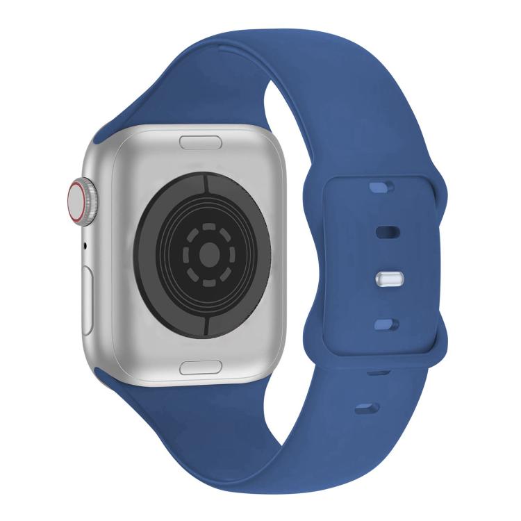 For Apple Watch Ultra 2 / 1 49mm Butterfly Buckle Silicone Watch Band with 3D Curved Film