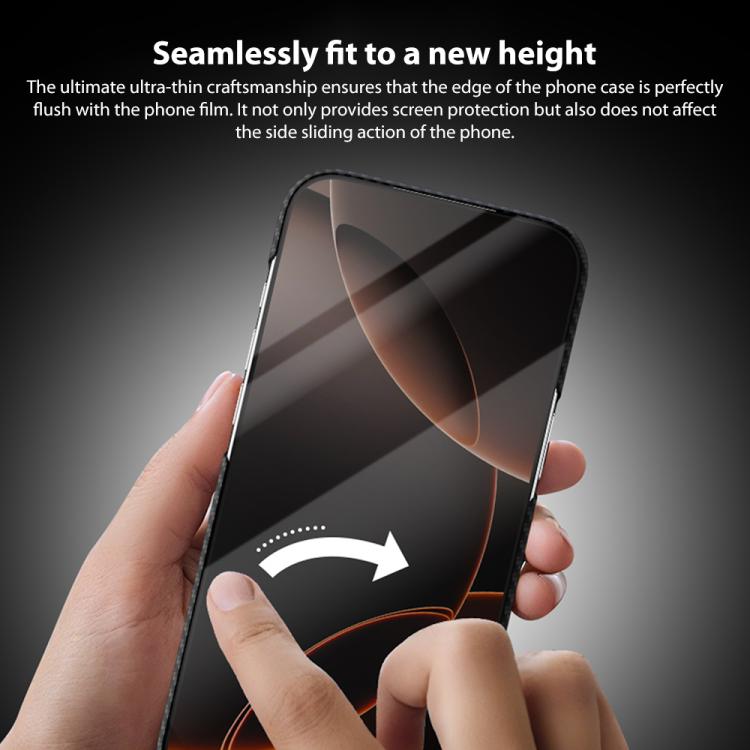 For iPhone 17 Pro Max 600D Fine Grain Series Carbon Fiber MagSafe Phone Case