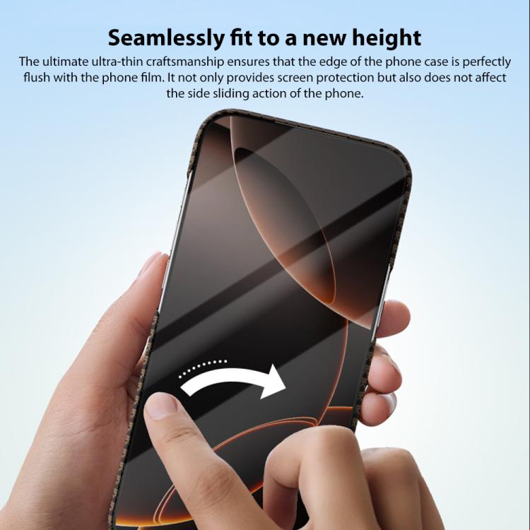 For iPhone 17 Pro Max Metal Frame Nanofiber MagSafe Magnetic Phone Case