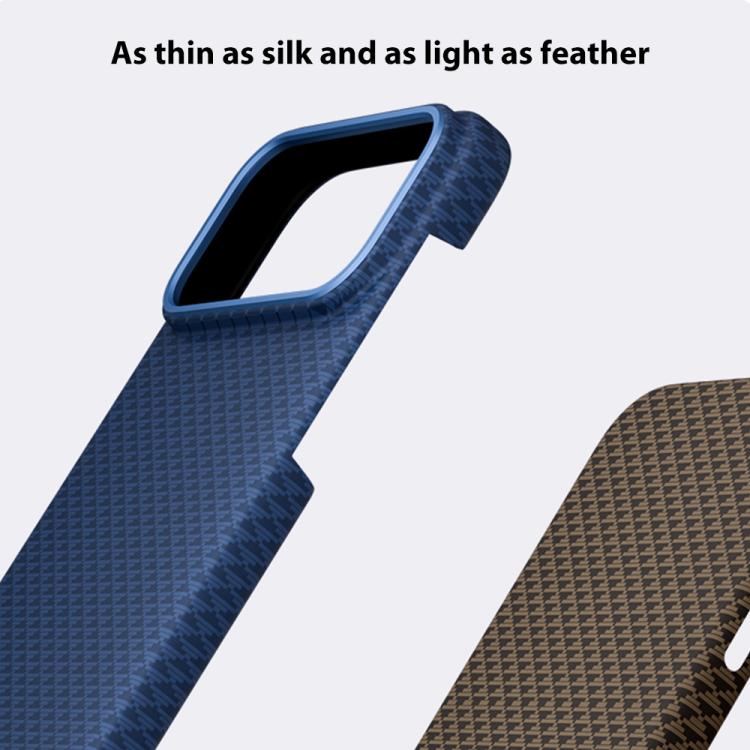 For iPhone 17 Pro Max Metal Frame Nanofiber MagSafe Magnetic Phone Case