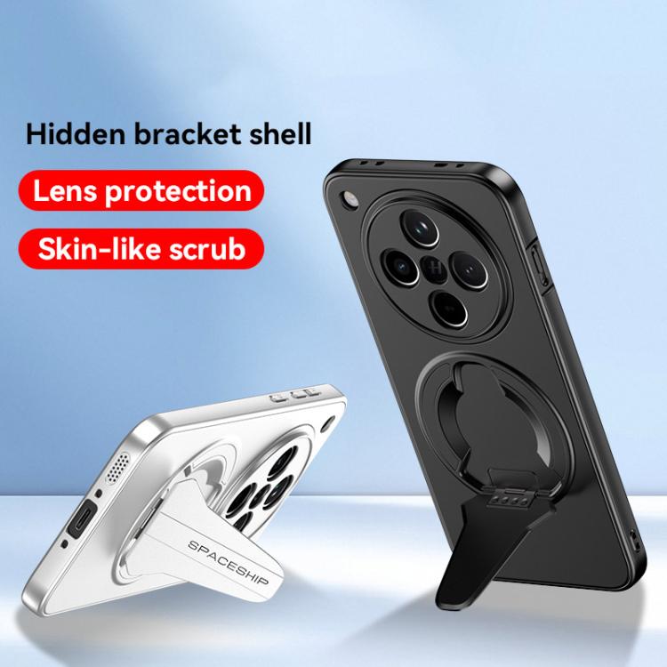 For OPPO Find X7 Spaceship MagSafe Folding Holder Phone Case