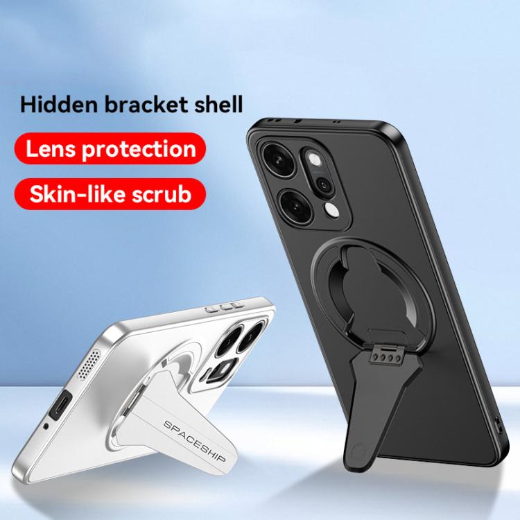 For OPPO Reno13 Pro Global Spaceship MagSafe Folding Holder Phone Case