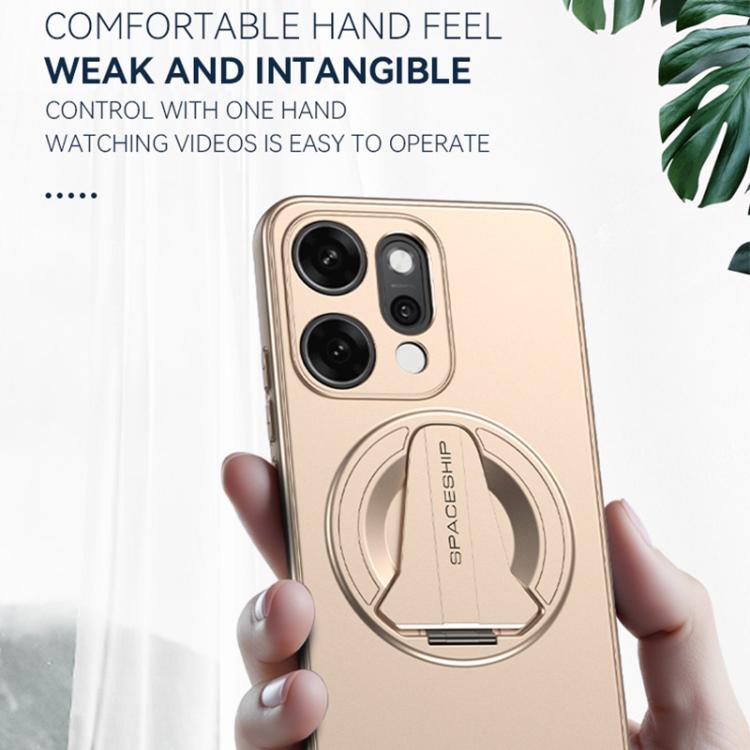 For OPPO Reno13 Pro Global Spaceship MagSafe Folding Holder Phone Case