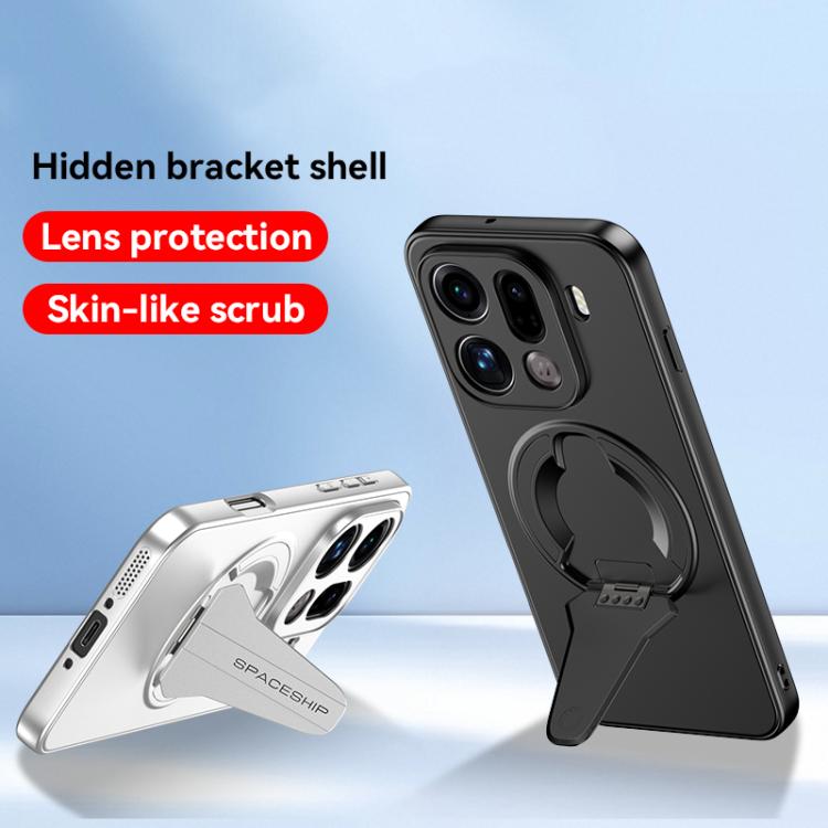 For OPPO Find X9 Spaceship MagSafe Folding Holder Phone Case
