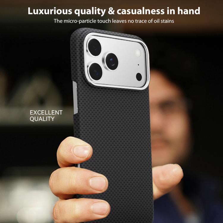 For iPhone 17 Pro Max Nanofiber MagSafe Magnetic Phone Case