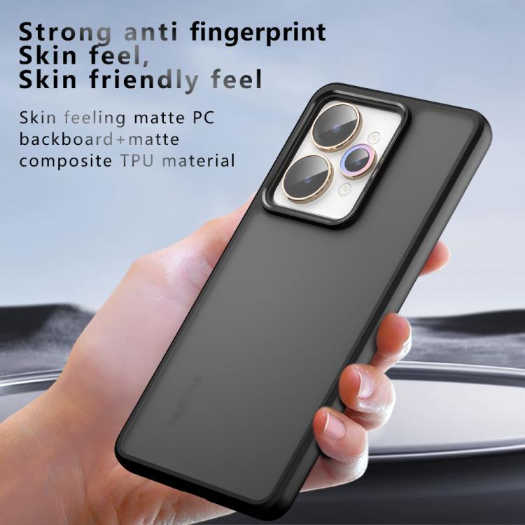 For Realme 15 / 15 Pro 5G Armor Big Pore PC Hybrid TPU Phone Case - Transparent