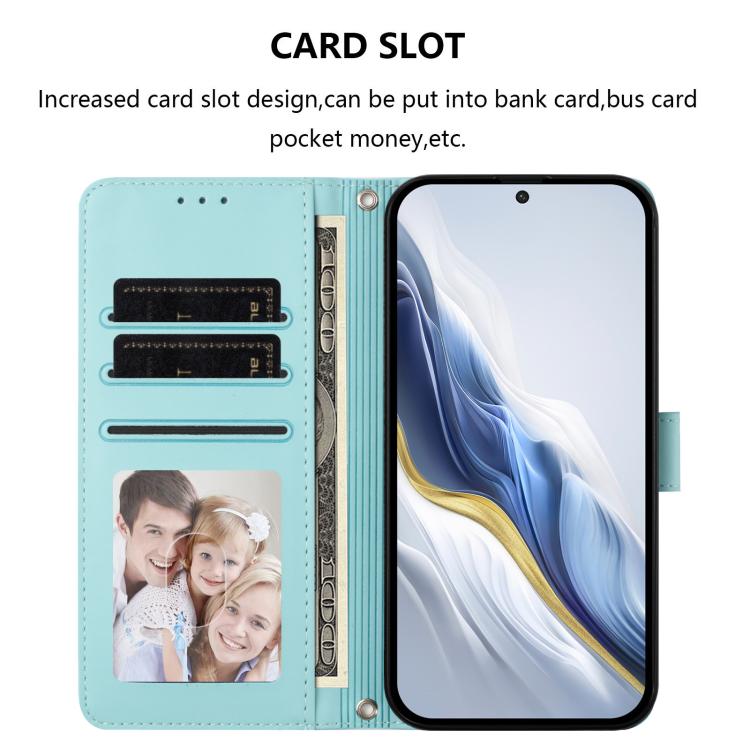 For Sony Xperia 10 VII Embossed Heart Cat Leather Phone Case with Hand Strap