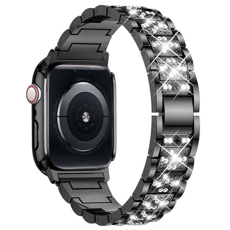 For Apple Watch Series 41mm xDfind Diamond Jewelry Metal Watch Band with Case