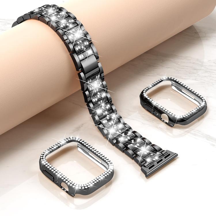 For Apple Watch Ultra 2 / 1 49mm xDfind Diamond Jewelry Metal Watch Band with Case