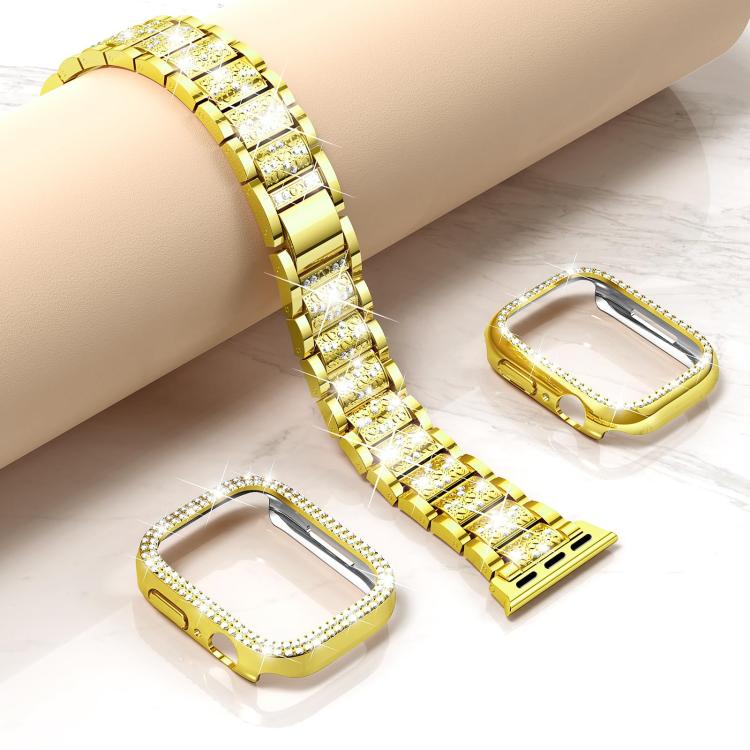 For Apple Watch Ultra 2 / 1 49mm xDfind Diamond Jewelry Metal Watch Band with Case