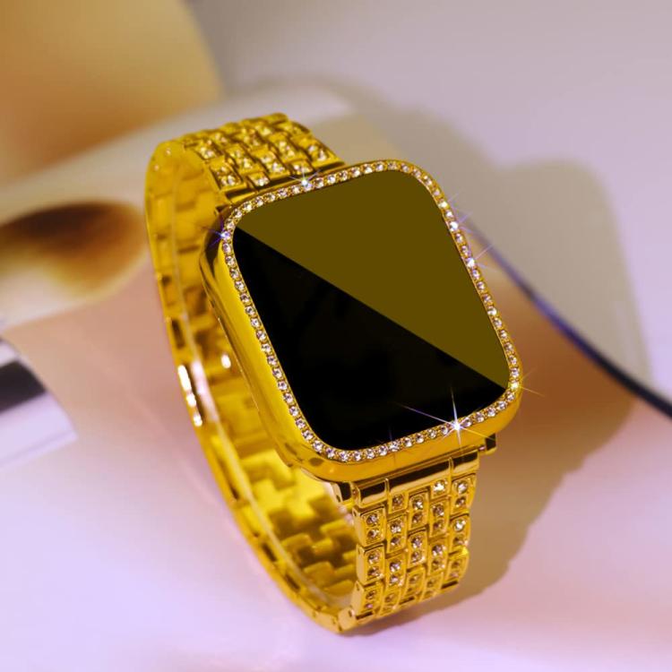 For Apple Watch Ultra 2 / 1 49mm xDfind Bling Diamond Jewelry Metal Watch Band with Case