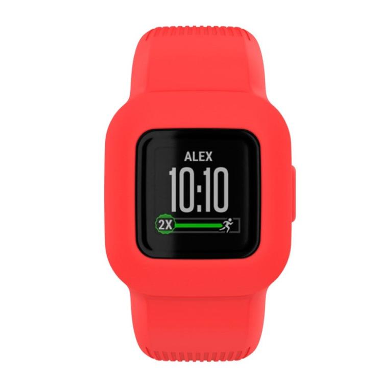 For GarminFit jr. 3 / Vivofit JR 3 xDfind Solid Color Integrated Silicone Watch Band