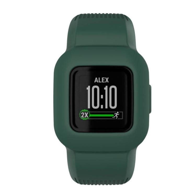 For GarminFit jr. 3 / Vivofit JR 3 xDfind Solid Color Integrated Silicone Watch Band