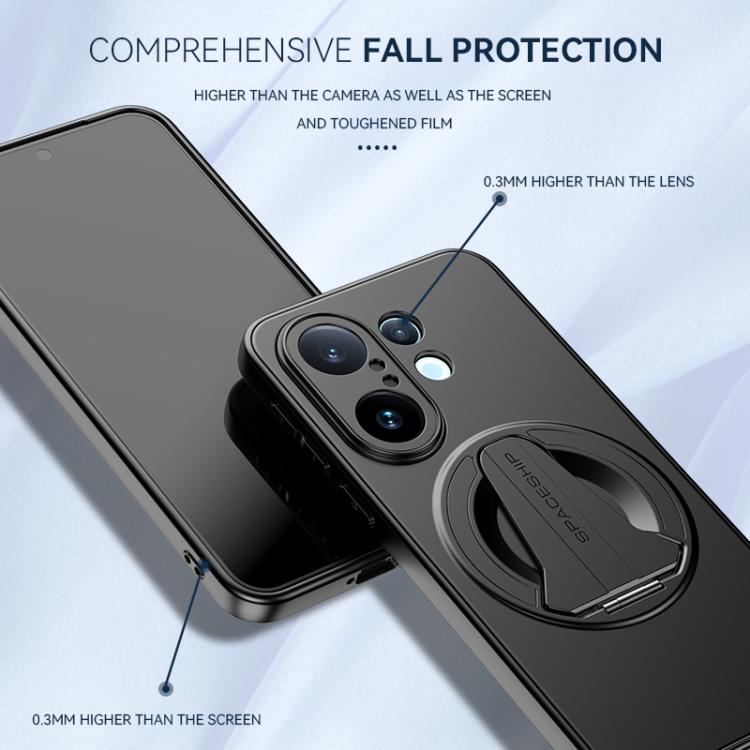 For vivo S30 Spaceship MagSafe Folding Holder Phone Case