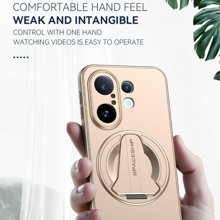 For vivo S19 Spaceship MagSafe Folding Holder Phone Case