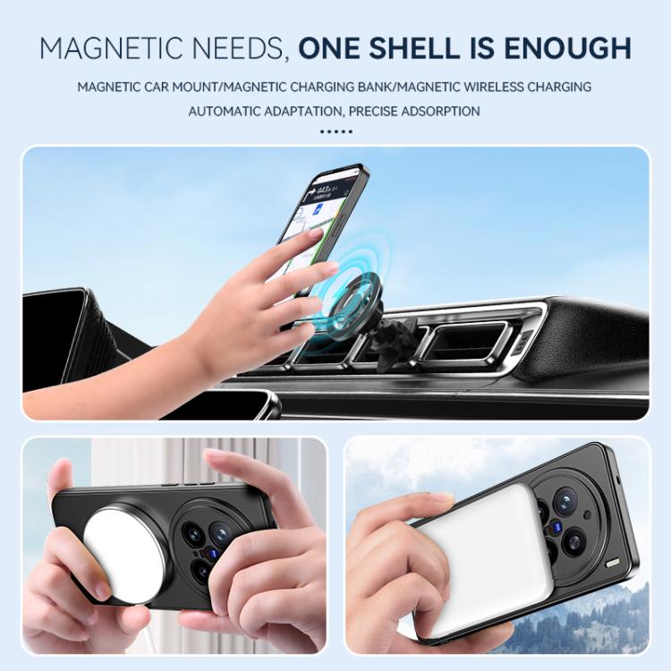 For vivo X100s Spaceship MagSafe Folding Holder Phone Case