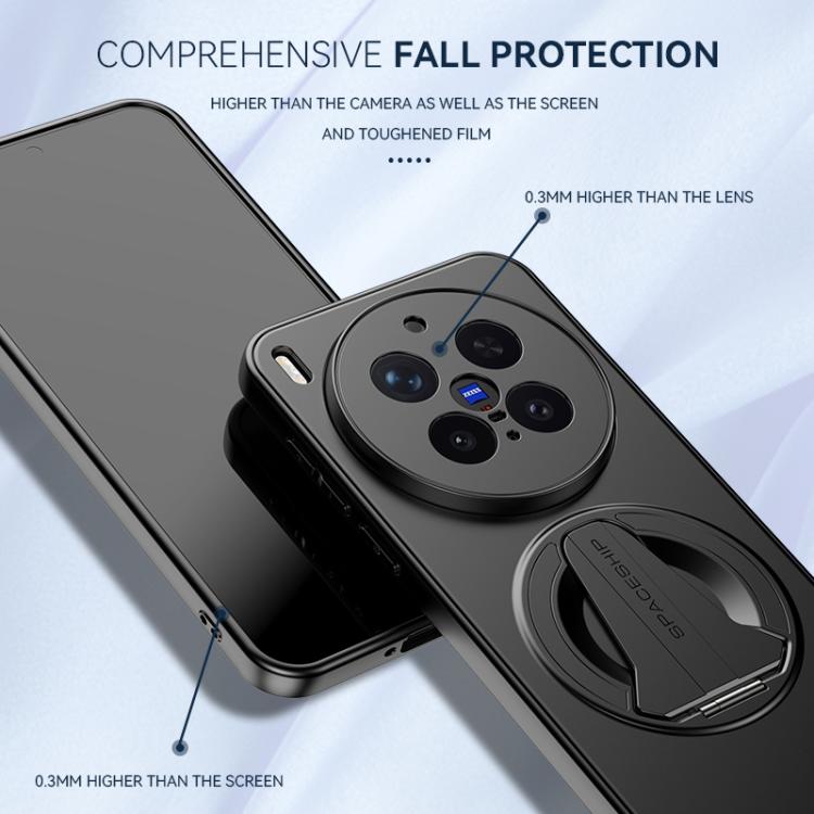 For vivo X300 Pro 5G Spaceship MagSafe Folding Holder Phone Case