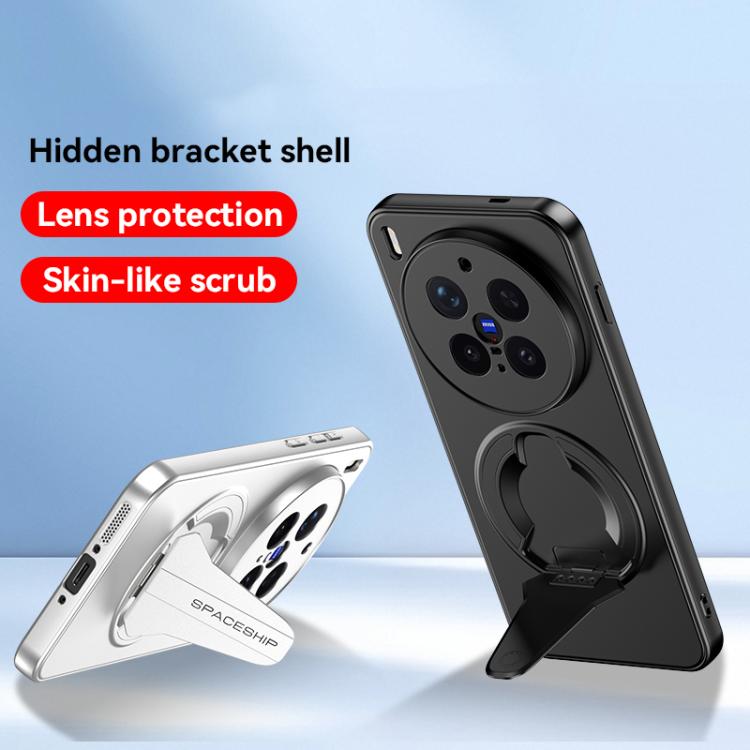 For vivo X300 5G Spaceship MagSafe Folding Holder Phone Case