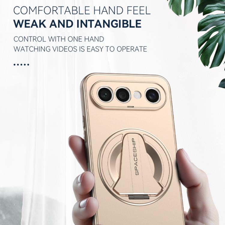 For vivo S50 5G Spaceship MagSafe Folding Holder Phone Case
