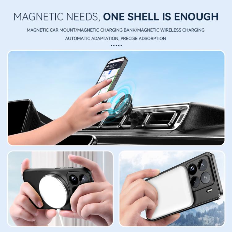 For Xiaomi 14 Pro Spaceship MagSafe Folding Holder Phone Case