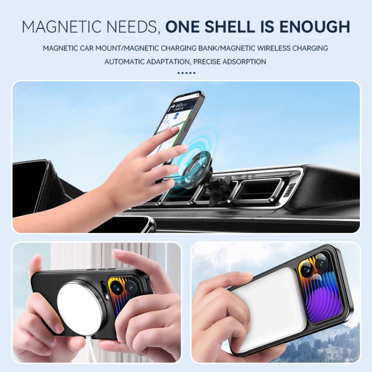 For Xiaomi 17 Pro Max Spaceship MagSafe Folding Holder Phone Case