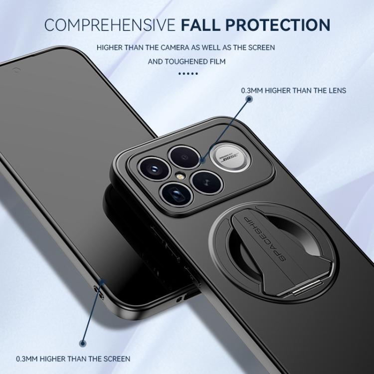 For Redmi K90 / Poco F8 Pro Spaceship MagSafe Folding Holder Phone Case