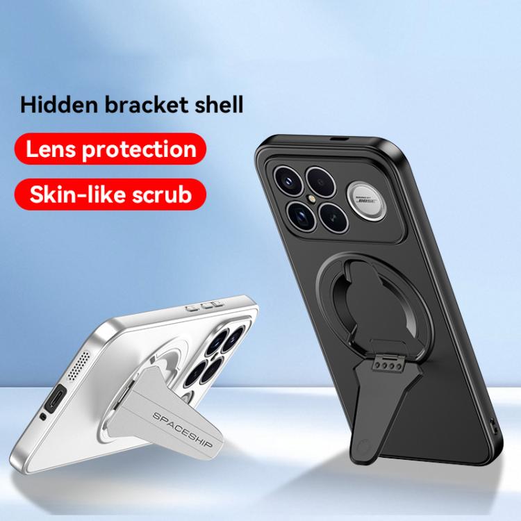 For Redmi K90 / Poco F8 Pro Spaceship MagSafe Folding Holder Phone Case