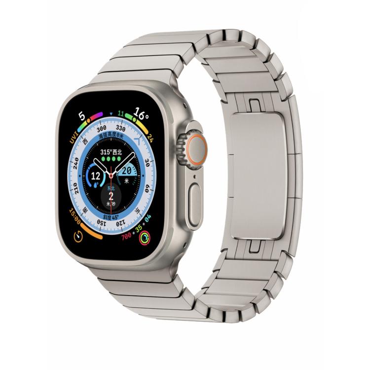 For Apple Watch Series 42mm Original Buckle 316 Steel Watch Band with 3D Curved Film