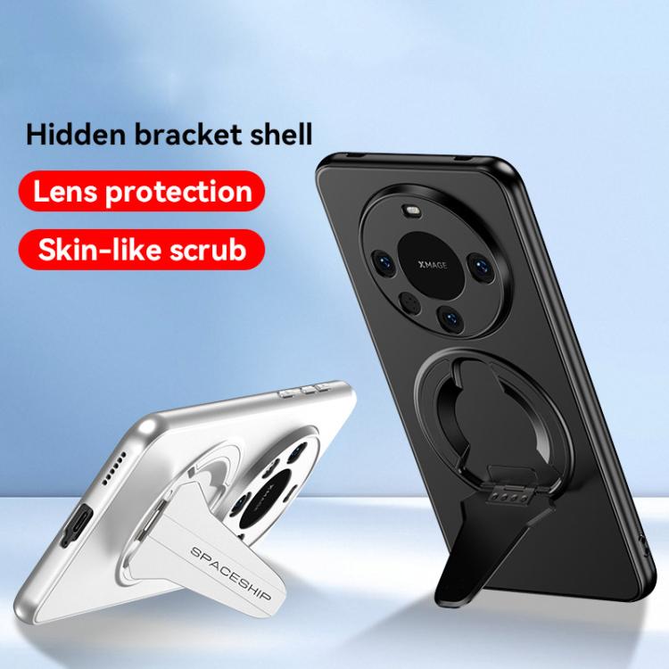 For Huawei Mate 40 Pro Spaceship MagSafe Folding Holder Phone Case