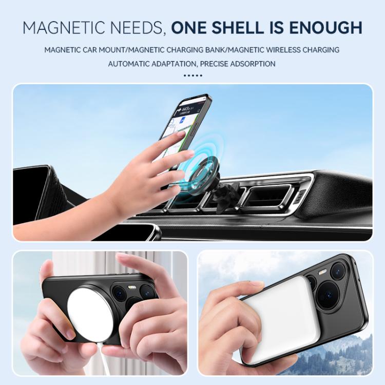 For Huawei P50 Pro Spaceship MagSafe Folding Holder Phone Case