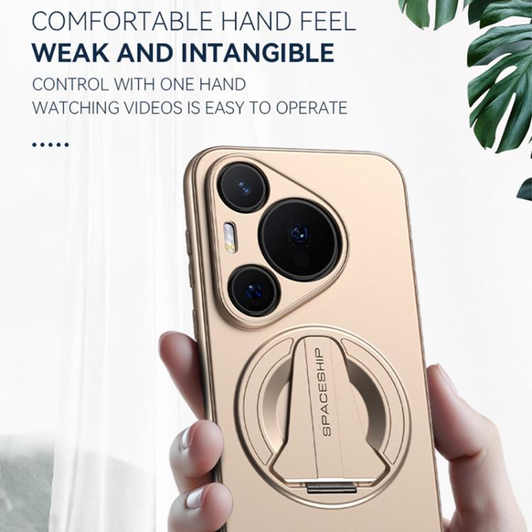 For Huawei P50 Spaceship MagSafe Folding Holder Phone Case