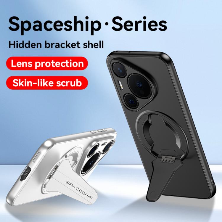 For Huawei P60 / P60 Pro Spaceship MagSafe Folding Holder Phone Case