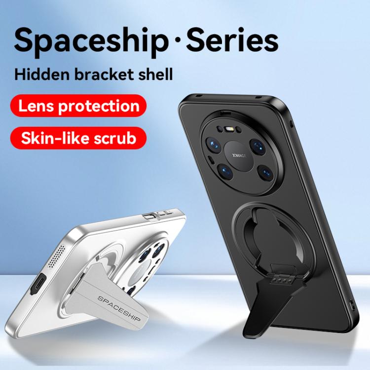 For Huawei Mate 80 Pro Max Spaceship MagSafe Folding Holder Phone Case