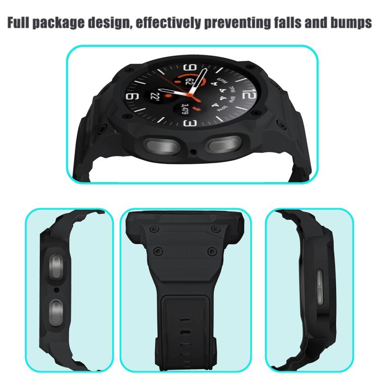 For Samsung Galaxy Watch8 44mm Integrated TPU Watch Band