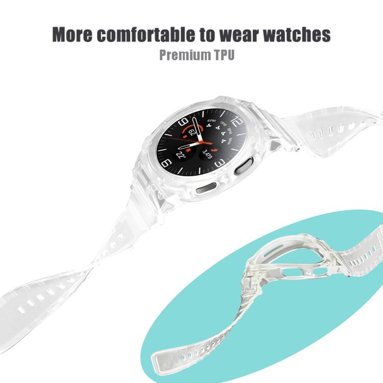 For Samsung Galaxy Watch8 44mm Integrated TPU Watch Band