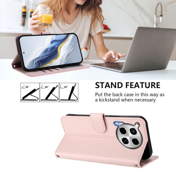 For Tecno Camon 30 4G / 5G Embossed Heart Cat Leather Phone Case with Hand Strap